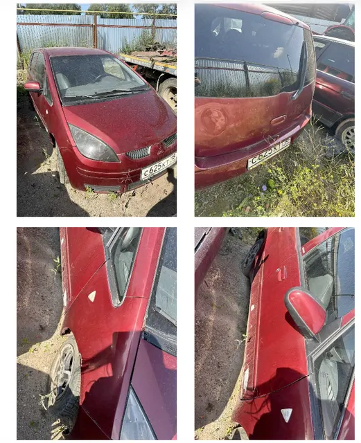 Легковой автомобиль Mitsubishi Colt 1.5, 2007 года выпуска, государственный номер С625КТ18, идентификационный номер (VIN) XMCXNZ36A7F076276, № двигателя 80040213, рабочий объём двигателя – 1499 куб. см, мощность двигателя 109 л.с., 80 кВт.