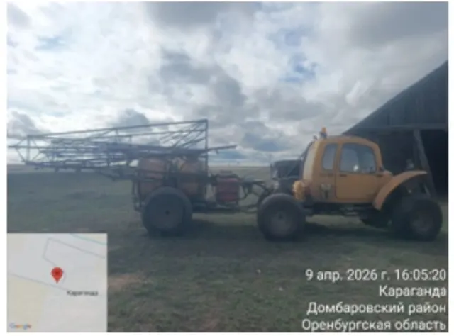 Опрыскиватель полевой самоходный ОП-2000 «Роса-05», государственный регистрационный знак 56 НВ 8408, 2012 г.в.