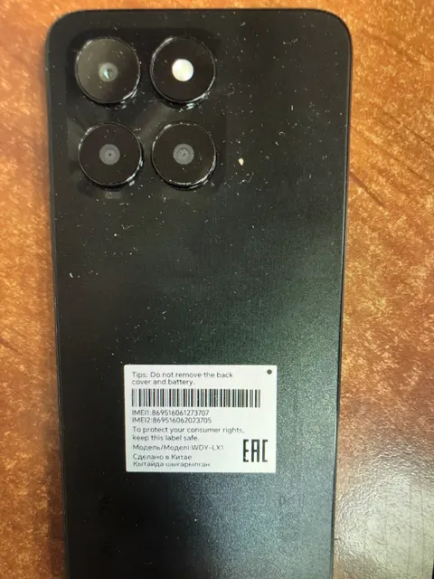 Сотовый телефон марки Honor Х6а, imei 869516061273707,imei 869516062023705 — 1 шт.