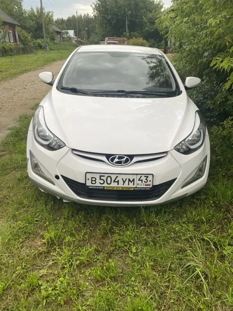 Легковой автомобиль HYUNDAI ELANTRA, 2014 г.в., МКП 6-ст., цвет: белый, VIN KMHDG41CAFU327506