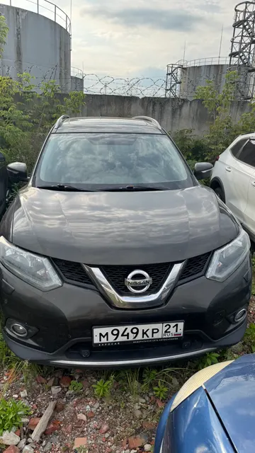 АМТС NISSAN X-Trail, г/н М949КР21, VIN Z8NTANT32ES038207, оливкового цвета, 2016 г.в.