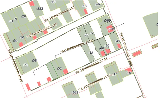 Надземный газопровод, протяженность 271 м, кадастровый номер 74:10:0000000:2750.