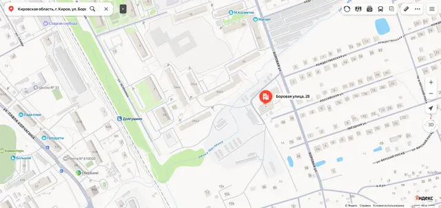 Доля в праве общей долевой собственности (1/3 доли) на жилое помещение «комната» площадью 13,2 кв.м., этаж № 4, кадастровый номер 43:40:000618:650, расположенное по адресу: Кировская область, г. Киров, ул. Боровая, д. 28, кв. 7, пом. 27
