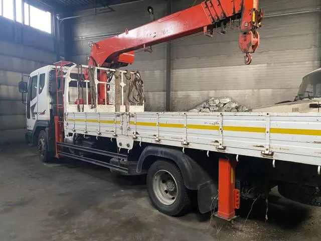Автомобиль грузовой бортовой с манипулятором DAEWOO NOVUS, 2011 г.в., г/н: А505ХВ154, VIN: KLTCC4AT1CK000287, цвет – белый (арест)