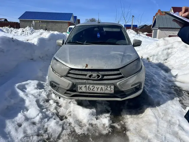 АМТС марки Лада Гранта, 2021 г.в., г/н К162УА21, VIN ХТА219070М0772382, цвет серый