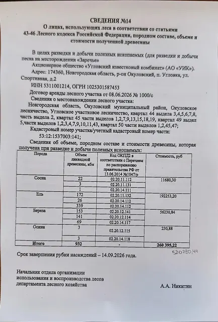 Древесина. Лот № 17