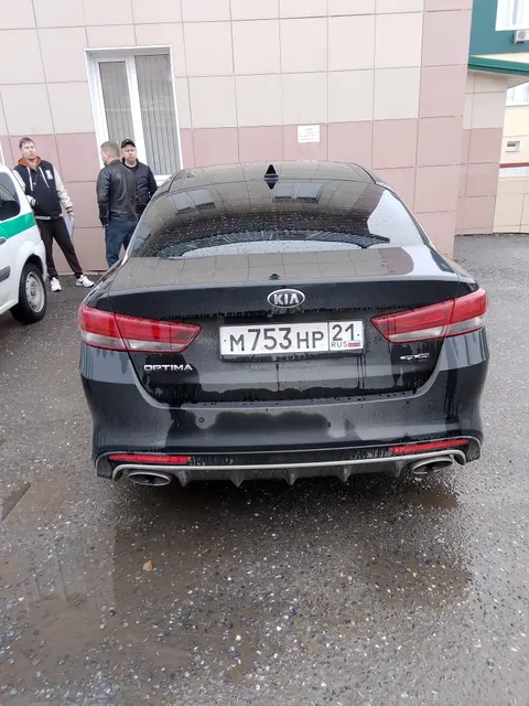 АМТС КИА Оптима, 2017 г.в., г/н М753НР21, VIN XWEGW413BH0004366, цвет черный