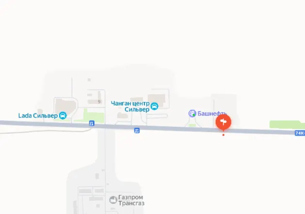 РФ, РБ, Абзелиловский район, СП Краснобашкирский сельсовет, а/д Магнитогорск-Аэропорт, на   8 км + 836 м, по направлению движения в г. Магнитогорск