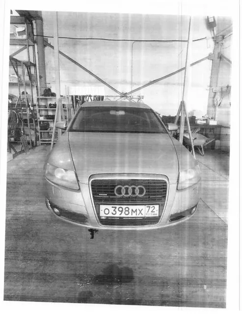 Транспортное средство легковой седан AUDI A6, 2007 г.в, г/н О398МХ72, vin WAUZZZ4F17N118956, рег.№ 72-012220-ГМУ;