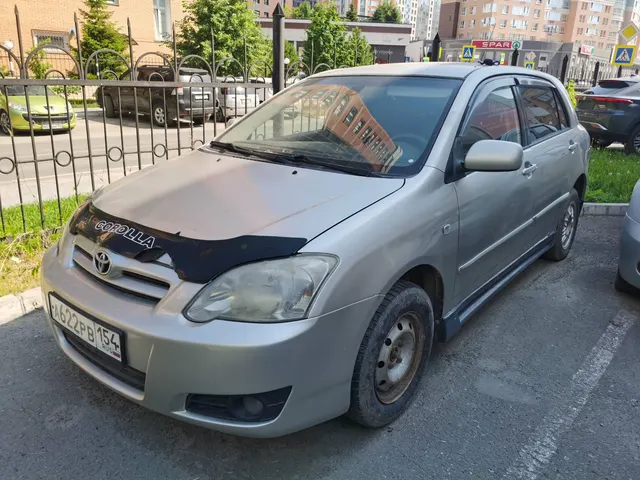 Легковой автомобиль Toyota Corolla, г/н А622РВ154, 2004 г.в., VIN: JTDKZ20E200104771, цвет серебристый, в аварийном состоянии (залог)