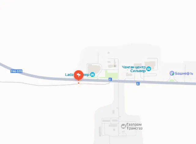РФ, РБ, Абзелиловский район, СП Краснобашкирский сельсовет, а/д Магнитогорск-Аэропорт, на   8 км + 110 м, по направлению движения в г. Магнитогорск