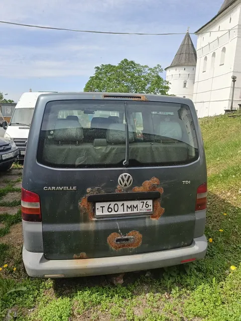 VOLKSWAGEN 7HC CARAVELLE, государственный регистрационный знак Т601ММ76. Автобус.