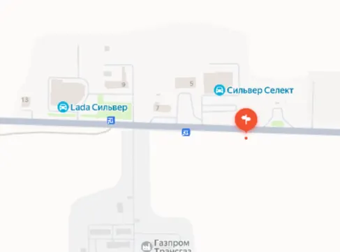 РФ, РБ, Абзелиловский район, СП Краснобашкирский сельсовет, а/д Магнитогорск-Аэропорт, на   8 км + 641 м, по направлению движения в г. Магнитогорск
