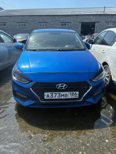 Автомобиль марки  ХЭНДЭ Солярис, цвет синий, ГРЗ А 373 МВ 186, г/в 2017,VIN Z94K241BBJR034599. ТС имеет ограничения ФССП на регистрационные действия (ключи и документы отсутствуют, техническое состояние не проверялось, пробег не известен). Имущество продается в том виде, в каком оно есть, в случае продажи возврату/обмену не подлежит. За скрытые дефекты имущества Продавец ответственности не несет.