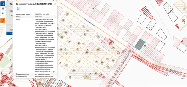 Электронный аукцион по продаже земельного участка для индивидуального жилищного строительства по адресу: Российская Федерация, Санкт-Петербург, внутригородское муниципальное образование Санкт-Петербурга поселок Понтонный, Корчминская улица, земельный участок 9