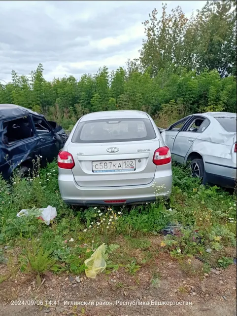 Автомобиль марки Лада 219110, гос.рег.зн. С 587 КА 102, VIN XTA219110FY148141, 2015 г.в.