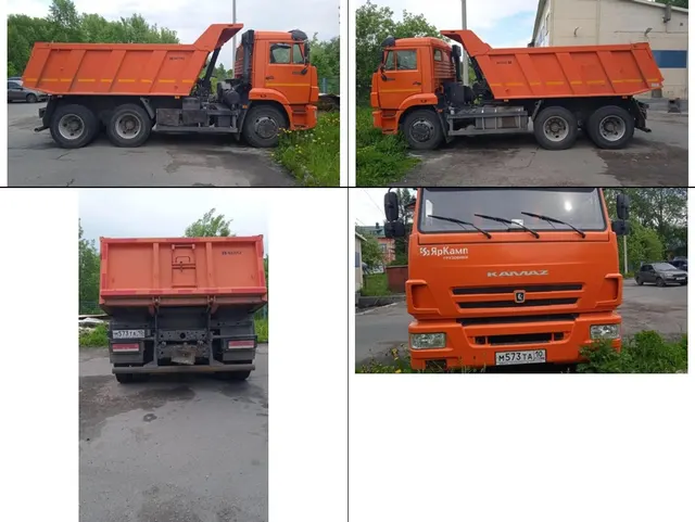 грузовой самосвал КАМАЗ Т2530, идентификационный номер (VIN) XTC651155K1414764, кузов (кабина, прицеп) №532050К2541797, шасси (рама) № XTC651155K1414764, 2019 года выпуска