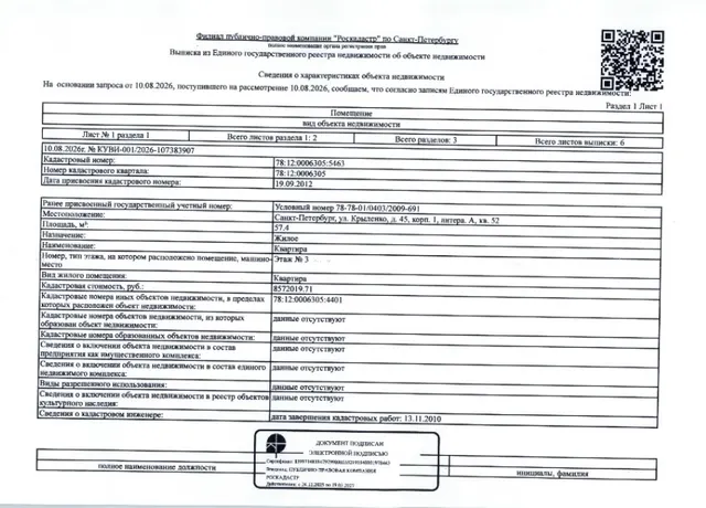 Арестованная в пользу взыскателя ООО “ПКО «Национальная Фабрика Ипотеки”, принадлежащая должнику Филипченко Е.В. квартира, кад. №78:12:0006305:5463, общ.пл. 57,4 кв.м., расположенная по адресу: г. Санкт-Петербург, ул. Крыленко, д. 45, корп. 1, литера. А, кв. 52