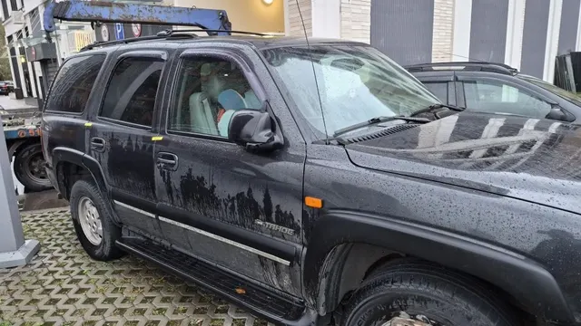 АМТС ШЕВРОЛЕ ТАХОЕ, 2003 г.в., г/н А969УУ97, цвет темно-серый, VIN 1GNEK13T33J295158