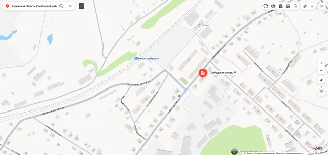 Доля в праве общей долевой собственности (1/4 доли) на жилое помещение «комната» площадью 27,8 кв.м., этаж № 1, кадастровый номер 43:44:330109:227, расположенное по адресу: Кировская область, Слободской район, г. Слободской, ул. Слободская, д. 47, кв. 1, к. 1,2
