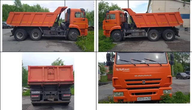 грузовой самосвал КАМАЗ Т2530, идентификационный номер (VIN) XTC651155K1414764, кузов (кабина, прицеп) №532050К2541797, шасси (рама) № XTC651155K1414764, 2019 года выпуска