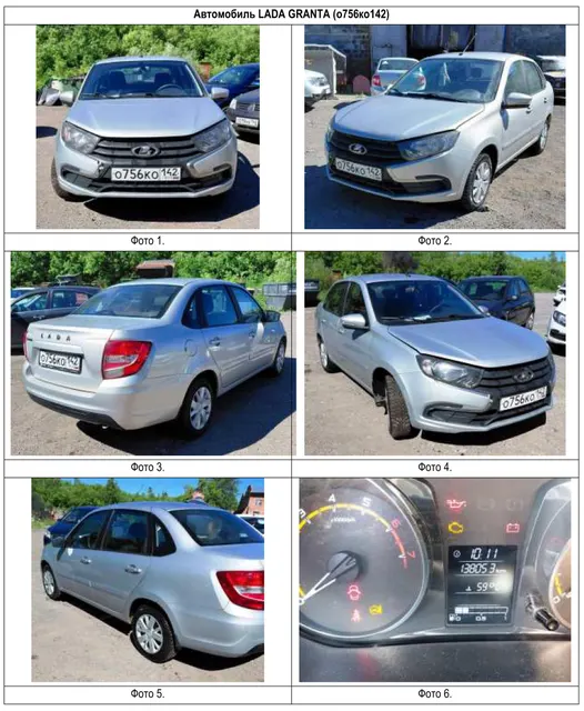 автомобиль легковой, модель ТС: LADA, 219070 LADA GRANTA, идентификационный № (VIN): XTA219070L0645651, категория ТС: B, год изготовления 2019