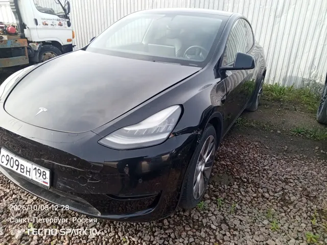 Автомобиль TESLA Model Y, 2021 г.в., г/н С909ВН198, VIN: 5YJYGDED9MF103782, цвет черный, тип двигателя электрический, коробка передач АКПП, привод задний, экологический класс 7, без ключей, сведения о пробеге  ФССП не предоставлены.