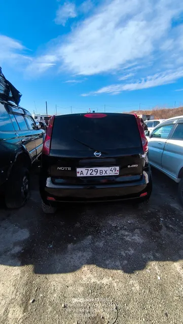 Автомобиль марки «Ниссан HОТЕ», г/нА729ВХ49, Год выпуска: 2007     Цвет: чёрный                                          Номер кузова: NE11002462                       (документы отсутствуют, ключи отсутствуют)