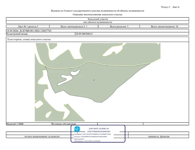 Аукцион по продаже права на заключение договора аренды земельного участка с кадастровым номером: 24:09:0403004:4, местоположение установлено относительно ориентира, расположенного за пределами участка, ориентир с. Бобровка, участок находится примерно в 2,3 км по направлению на юго-восток от ориентира, почтовый адрес ориентира: Красноярский край, Большеулуйский район, участок № 61
