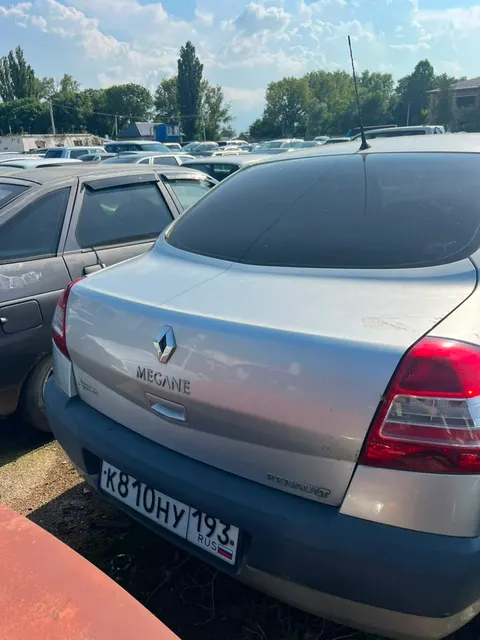Автомобиль Renault Megane, г.н К810НУ193, светло – серо голубой, 2006 г.в, VIN (VF1LM1B0E36221972), номер кузова (прицепа): 36221972. Документы отсутствуют.