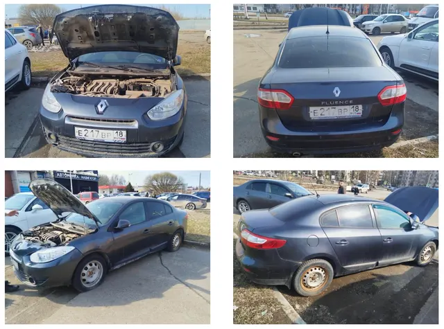 Легковой автомобиль Renault Fluence, 2011 года выпуска, государственный номер Е217ВР18, идентификационный номер (VIN) VF1LZBR0A46355252, № двигателя R029554, рабочий объём двигателя – 1598 куб. см, мощность двигателя 106 л.с., 77,94 кВт.