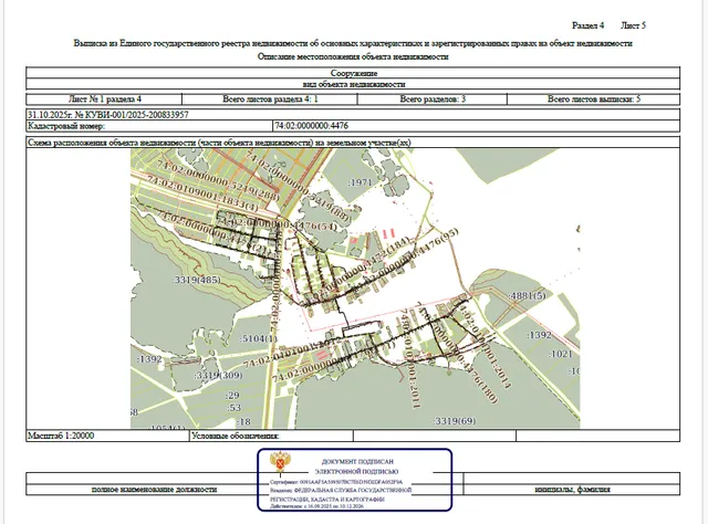 Сооружение - Газоснабжение жилых домов д. Акбашева, Аргаяшского района, Челябинской области, протяженностью – 10 848,0 м, кадастровый номер 74:02:0000000:4476, по адресу: Челябинская область, Аргаяшский район, д. Акбашева, ул. Салавата Юлаева, ул. Молодежная, ул. Хафиза Кушаева, ул. Валидова, ул. Дорожная, ул. Солнечная, ул. Новая, ул. Речная, ул. Труда, пер. Кировский