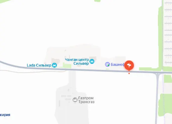 РФ, РБ, Абзелиловский район, СП Краснобашкирский сельсовет, а/д Магнитогорск-Аэропорт, на   8 км + 919 м, по направлению движения в г. Магнитогорск