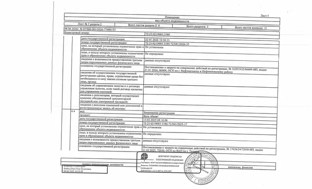 Жилое помещение, площадь 30,4 кв.м., кадастровый номер: 72:23:0219003:3380, г. Тюмень, ул. Парфенова, д. 40, кв. 28, рег.№ 72-012900;
