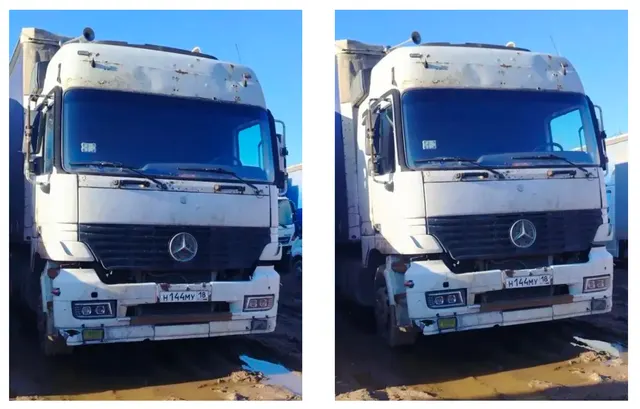 Грузовой тягач седельный MERCEDES BENZ 1843 LS ACTROS, 2002 года выпуска, государственный номер Н144МУ18, идентификационный номер (VIN) WDB9540321K760370, № двигателя 54192500066298, рабочий объём двигателя – 11946 куб. см, мощность двигателя 429 л.с., 315,5 кВт.