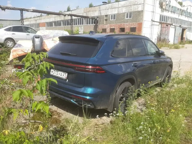 АМТС GEELY MONJARO, 2023 г.в., г/н М313УА21, VIN LB37852D1PS161918, зеленого цвета