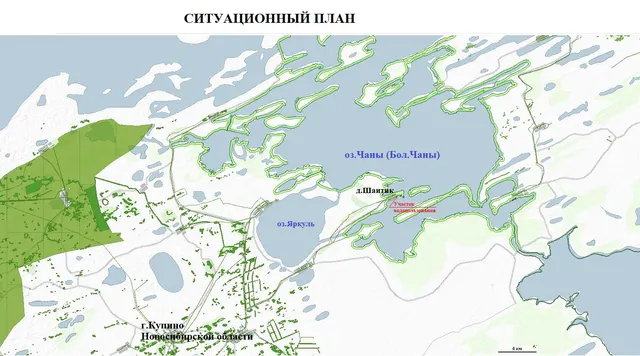 Право на заключение договора водопользования в части использования участка акватории оз. Чаны (Бол. Чаны), расположенного в районе ул. Рыбозаводская д. Шаитик Купинского района Новосибирской области, площадью 0,00086 кв. км