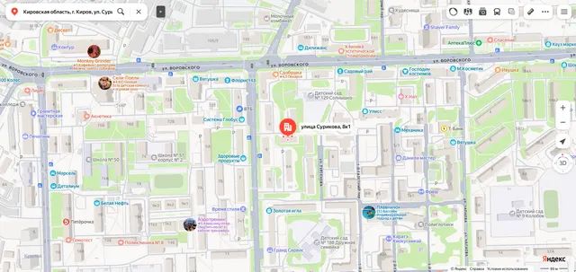 Доля в праве общей долевой собственности (14/300 доли) на жилое помещение «квартира» площадью 71,2 кв.м., этаж № 2, кадастровый номер 43:40:000423:381, расположенное по адресу: Кировская область, г. Киров, ул. Сурикова, д. 8/1, кв. 4