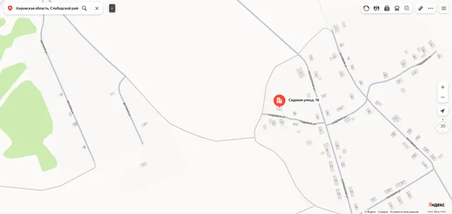 Жилое помещение «квартира» площадью 43 кв.м., этаж № 1, кадастровый номер 43:30:420604:1181, расположенное по адресу: Кировская область, Слободской район, с.п. Ленинское, д. Вахруши, ул. Садовая, д. 16, кв. 2