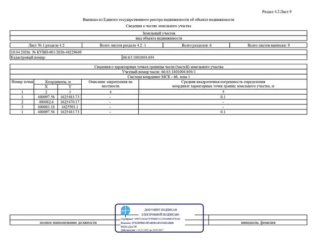 Лот № 1 – продажа земельного участка с кадастровым номером 66:63:1801004:694, расположенного по адресу: Свердловская область, Сухоложский район, село Курьи, улица Рассвет, №1В (категория земель – земли населенных пунктов), с разрешенным использованием – под индивидуальное жилищное строительство (строительство жилого дома), общей площадью 2445,0 кв.м, территориальная зона – Ж3 – ЗОНА ЗАСТРОЙКИ ИНДИВИДУАЛЬНЫМИ ЖИЛЫМИ ДОМАМИ В СЕЛЬСКИХ НАСЕЛЕННЫХ ПУНКТАХ