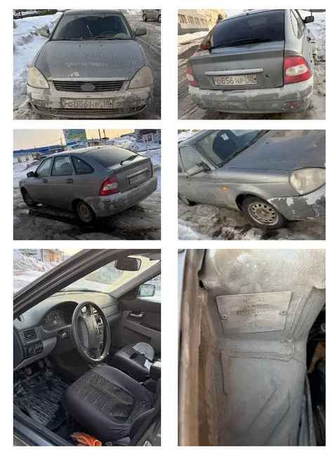 Легковой автомобиль LADA 217230 ПРИОРА, 2011 года выпуска, государственный номер О856НР18, идентификационный номер (VIN) XTA217230B0167714, № двигателя 2751011, рабочий объем двигателя - 1596 куб. см, мощность двигателя 97,9 л.с, 71,99 кВт.