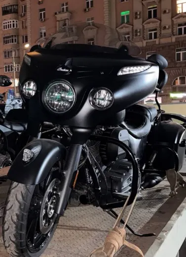 Мотоцикл Indian Chieftain Dark Horse, 2018 года выпуска, цвет: черный, гос. номер отсутствует
