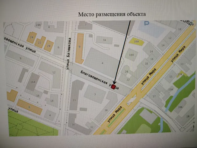 на право заключения договора на размещение и эксплуатацию объекта по оказанию услуг населению по адресу: г. Вологда, ул. Мира, вблизи дома № 22 (в границах кадастрового квартала 35:24:0201016), общей площадью 20 кв. м,  со специализацией
