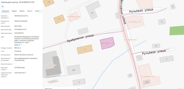 Право заключения договора аренды земельного участка из земель населенных пунктов, имеющего кадастровый номер 10:18:0050112:170, площадью 600 кв.м