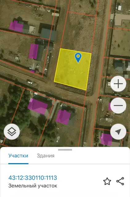 Земельный участок с кадастровым номером 43:12:330110:1113