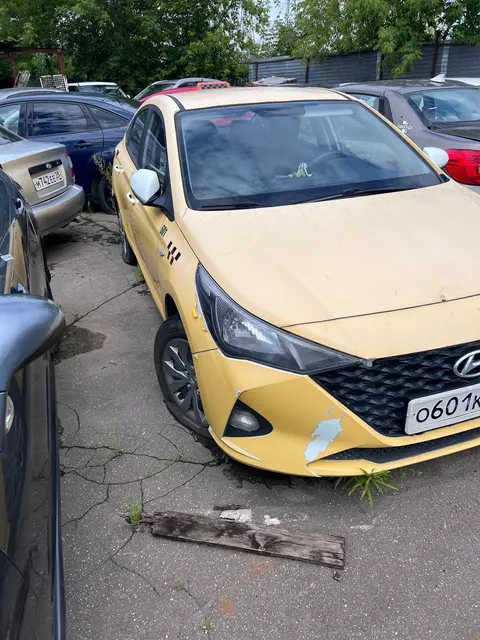 АМТС HYUNDAI SOLARIS, 2020гв, г/н О601КР193, цвет желтый, VIN Z94K241CBMR241069