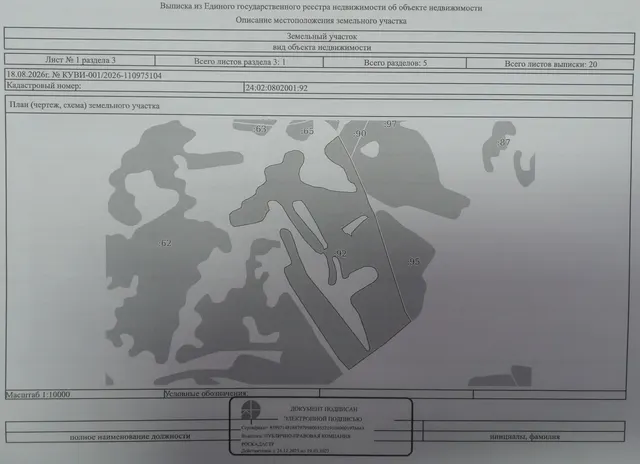 Аукцион по продаже права на заключение договора аренды земельного участка с кадастровым номером 24:02:0802001:92, местоположение установлено относительно ориентира, расположенного за пределами участка, ориентир с. Заворки, участок находится примерно в 2,7 км по направлению на северо-запад от ориентира, почтовый адрес ориентира: Россия, Красноярский край, Ачинский район, участок № 225