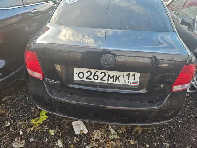 Автомобиль Volkswagen Polo, г.в. 2012, VIN: XW8ZZZ61ZCG038344, г/н: О262МК11, Документы: Нет, Ключи: Нет, Примечание: Нет. АС ПИБИ: 11-008824-1