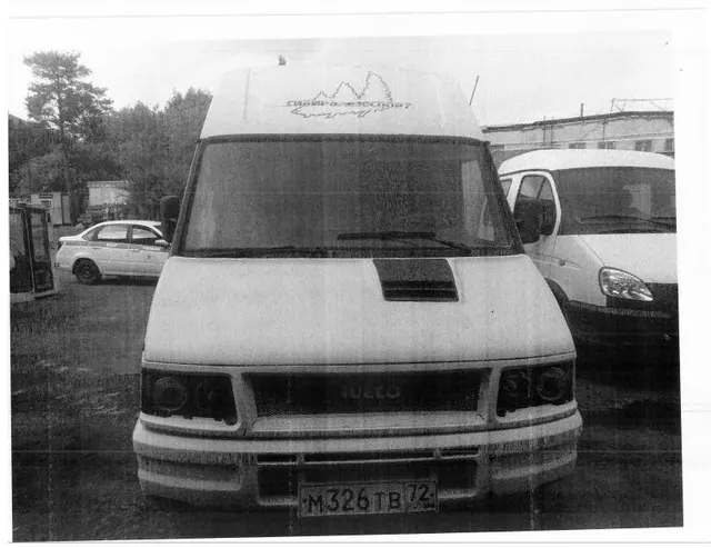 Транспортное средство грузовой фургон ИВЕКО 35Е, 1998 г.в, г/н М326ТВ72, vin ZCFC3570105199210,  рег.№ 72-012226-ГМУ;