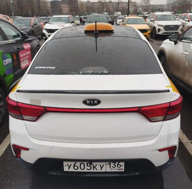 АМТС КИА РИО, г/н У605КУ136, цвет белый-желтый-серый, VIN Z94C241BBJR059858
